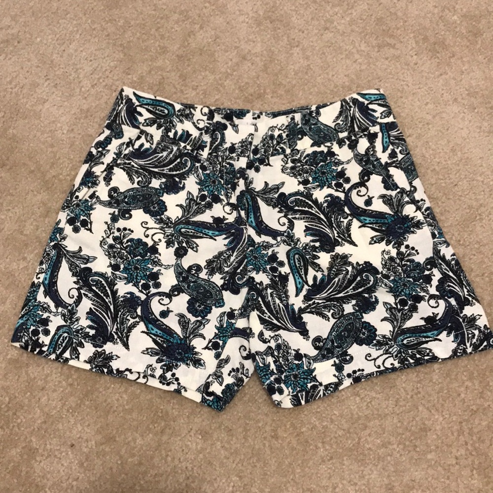 Loft paisley shorts.